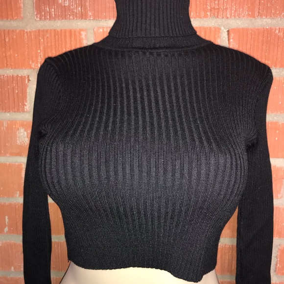 Don’t Bother Me Black Turtleneck Knit - Picture 2 of 5